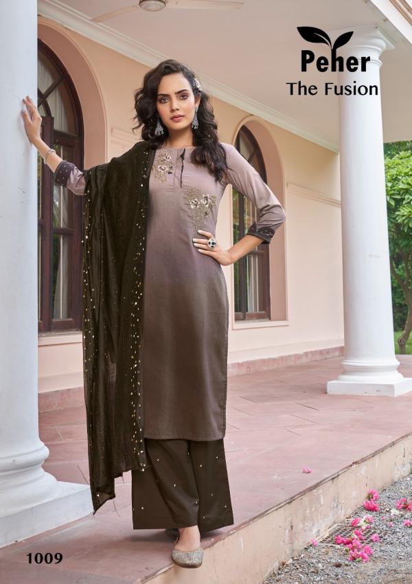 Peher The Fusion Fancy Silk Designer Exclusive Readymade Collection